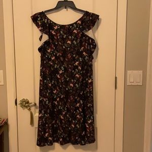 EUC Loft Floral Swing Dress XXL